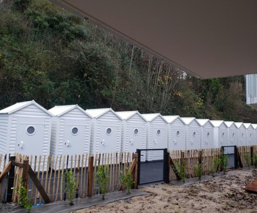 abri de plage Donville les bains  - Cabal Loisirs Mobil-homes, chalets et terrasses en Normandie