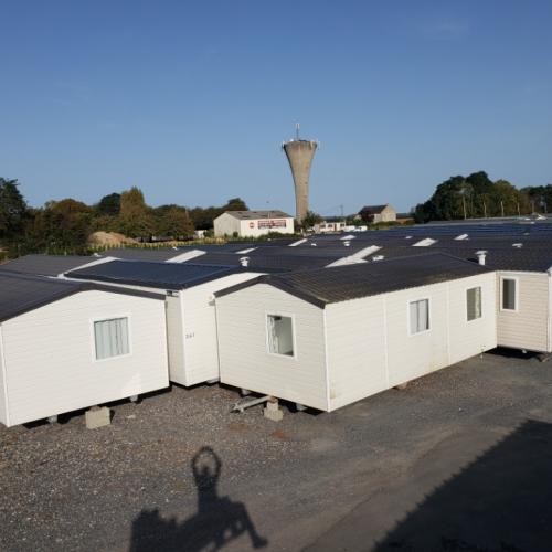 Réalisation d'une sortie de 34 mobil homes à Isigny-sur-Mer  - Cabal Loisirs - résidences mobiles en Normandie