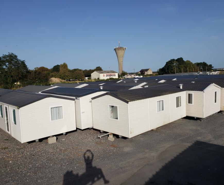 Réalisation d'une sortie de 34 mobil homes à Isigny-sur-Mer  - Cabal Loisirs - résidences mobiles en Normandie