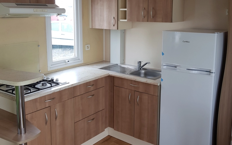 cuisine mobil-home en Normandie