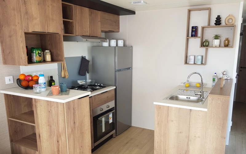 cuisine mobil-home en Normandie