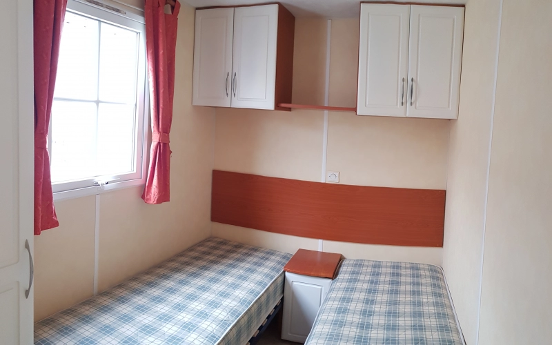 Chambre 2 mobil-home en Normandie