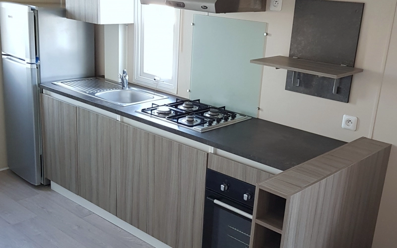cuisine mobil-home en Normandie
