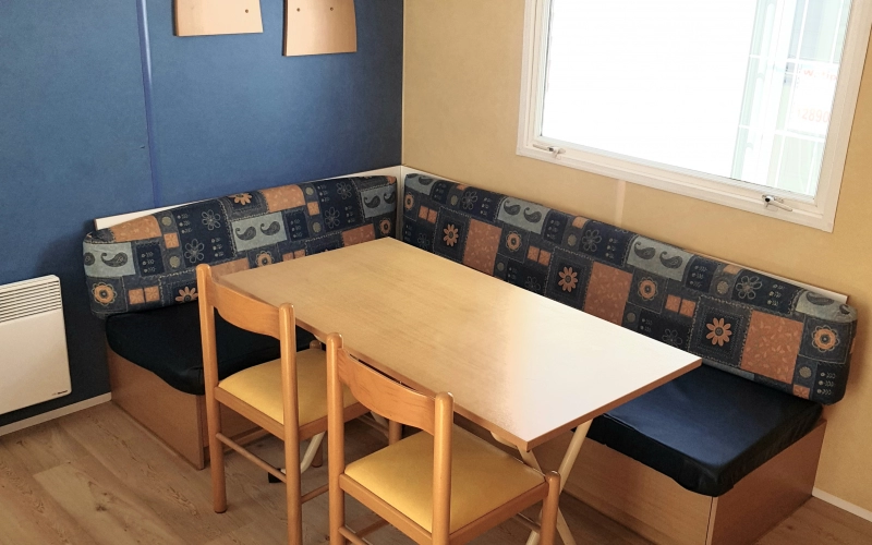 coin repas mobil-home en Normandie