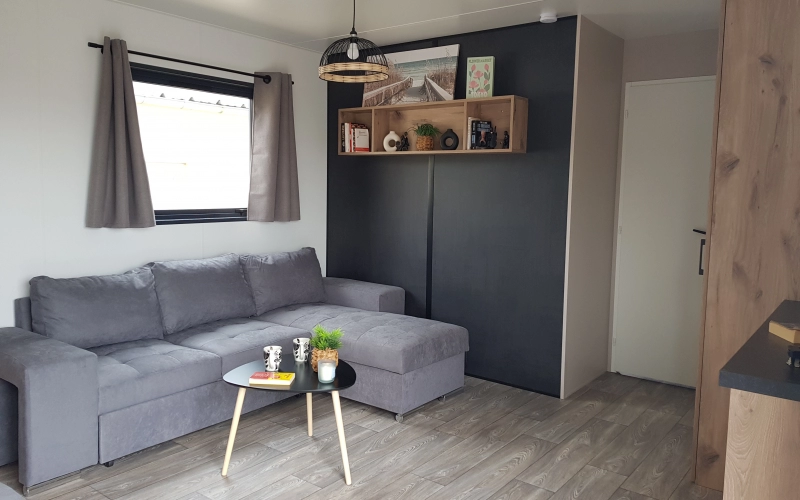 Salon mobil-home en Normandie