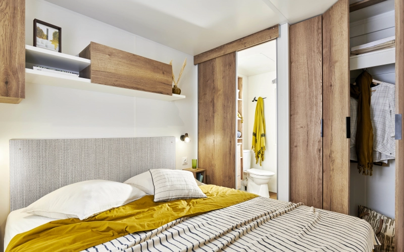 Chambre 1 mobil-home en Normandie