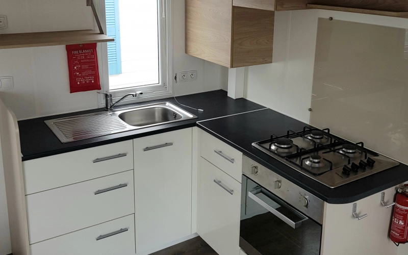 cuisine mobil-home en Normandie