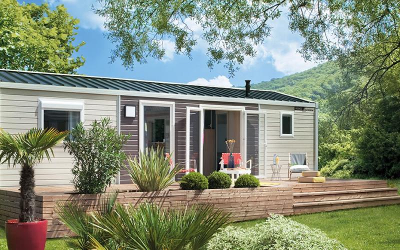 VACANCES CORAIL - exterieur mobil-home en Normandie