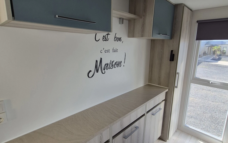 cuisine mobil-home en Normandie