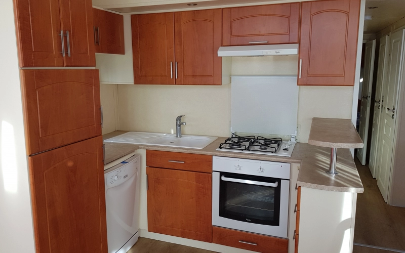 cuisine mobil-home en Normandie