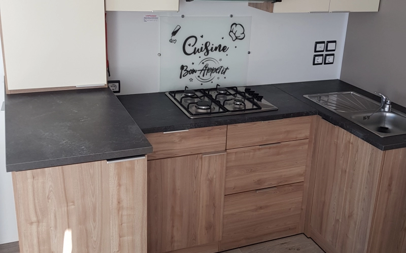 cuisine mobil-home en Normandie
