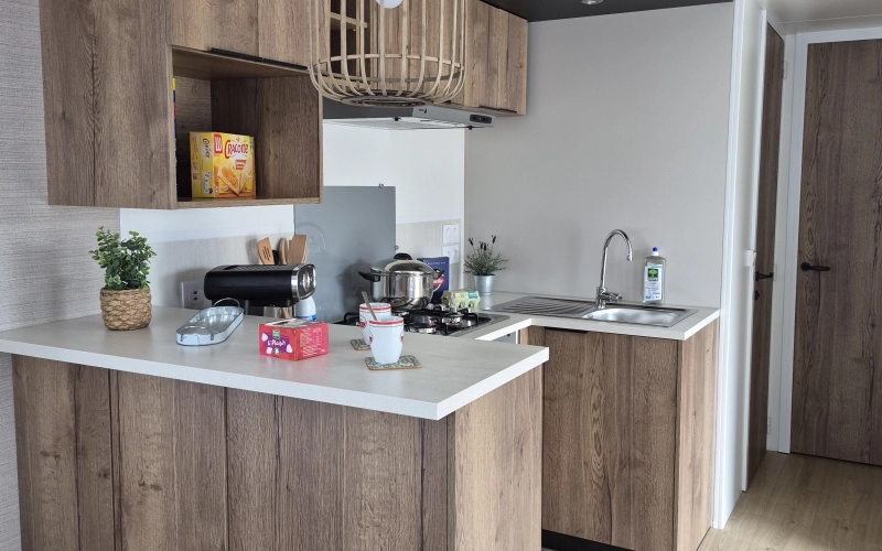 cuisine mobil-home en Normandie
