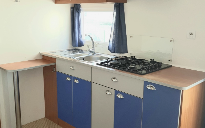 cuisine mobil-home en Normandie