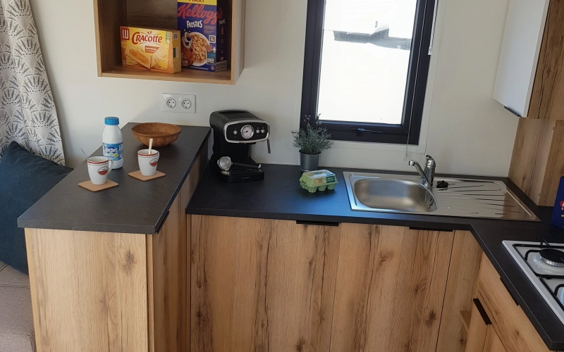 cuisine mobil-home en Normandie