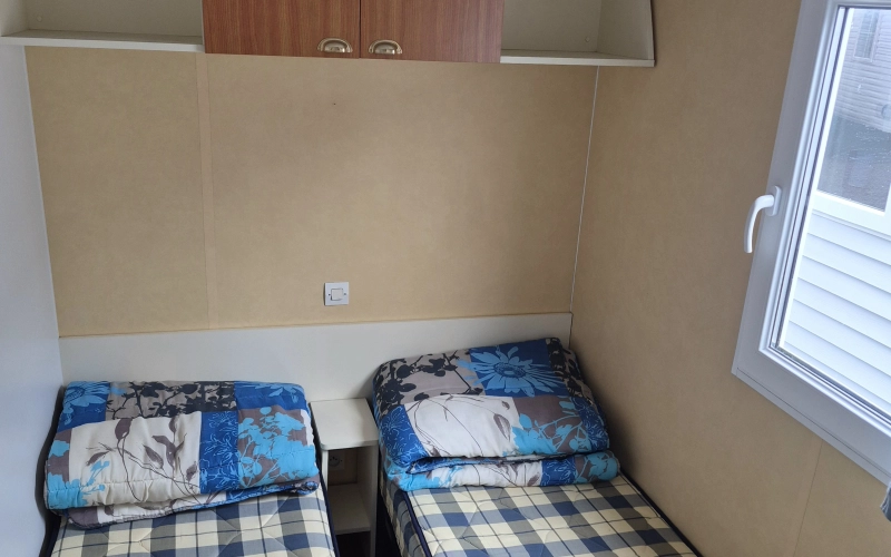 Chambre 2 mobil-home en Normandie