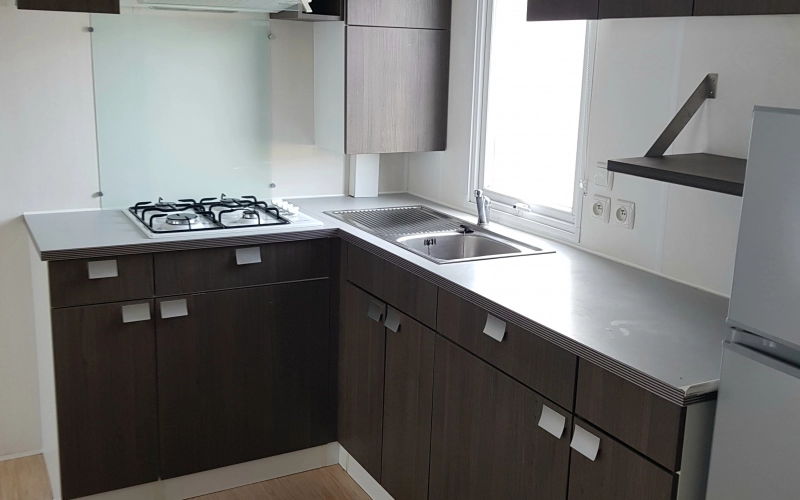 cuisine mobil-home en Normandie