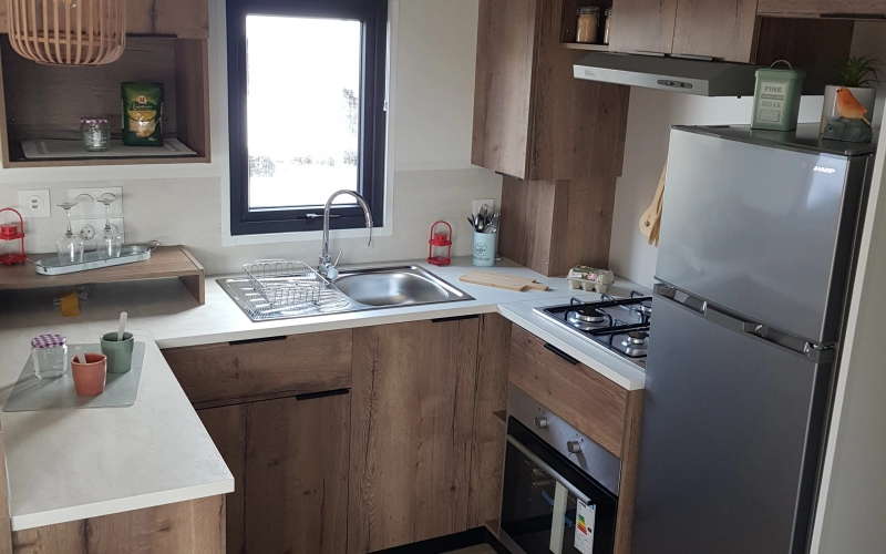 cuisine mobil-home en Normandie