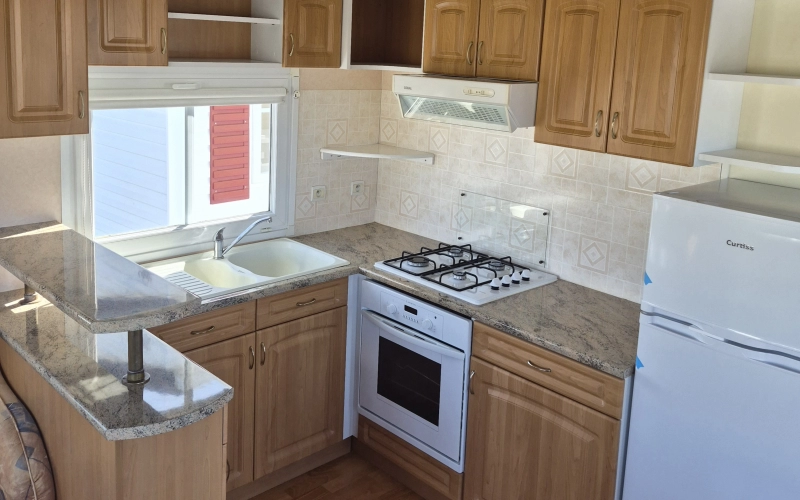 cuisine mobil-home en Normandie