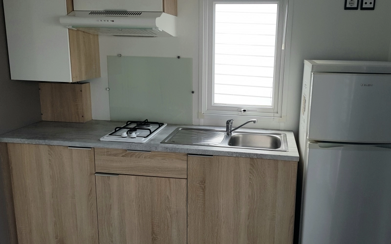 cuisine mobil-home en Normandie