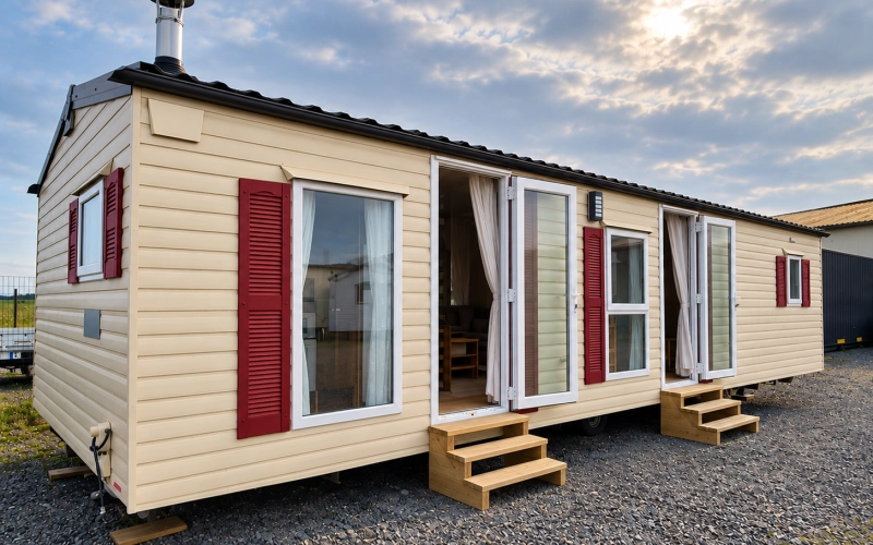 Photo extérieur mobil-home en Normandie