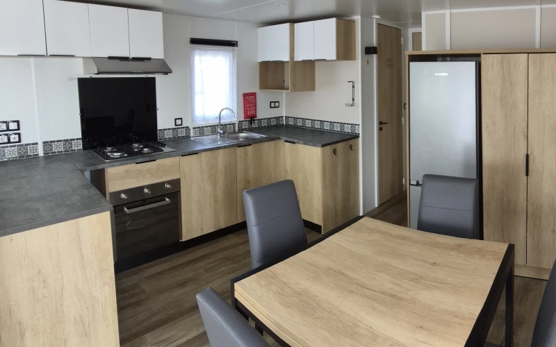 cuisine mobil-home en Normandie