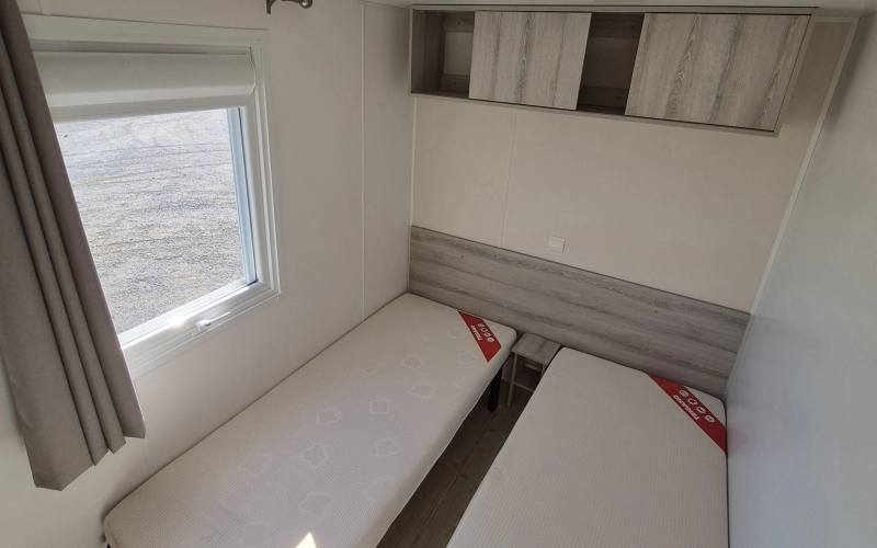 Chambre 2 mobil-home en Normandie