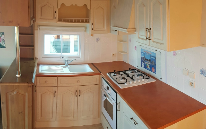 cuisine mobil-home en Normandie