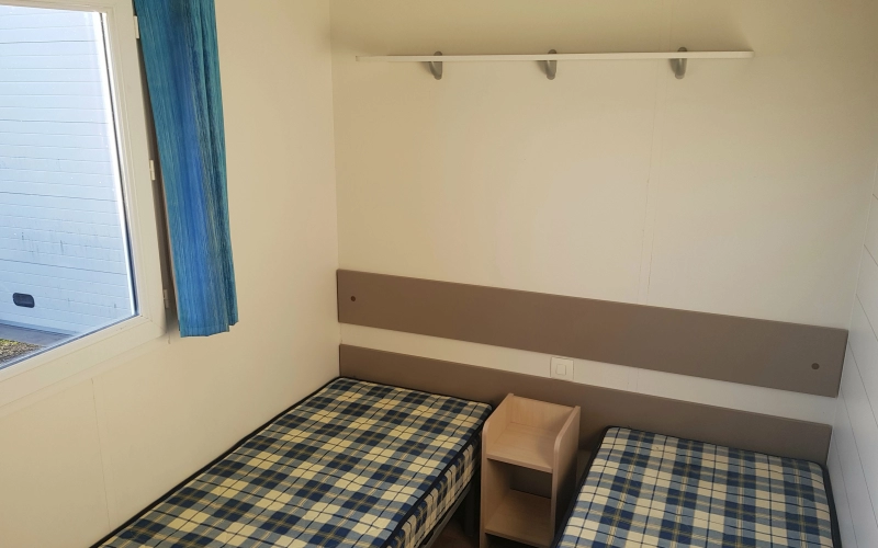 Chambre 2 mobil-home en Normandie