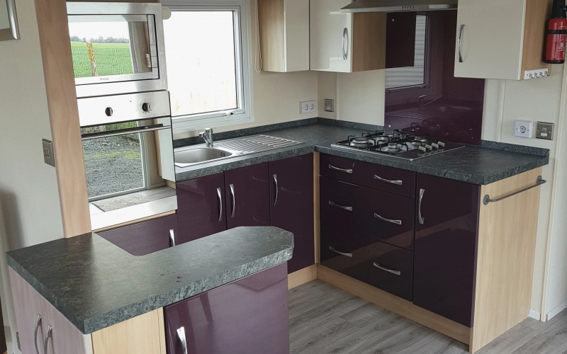 cuisine mobil-home en Normandie