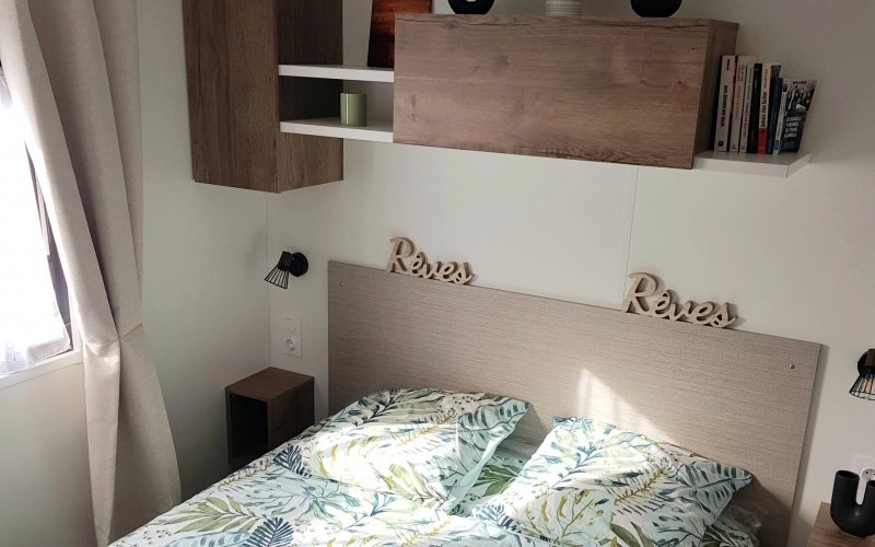 Chambre 1 mobil-home en Normandie