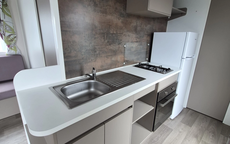 cuisine mobil-home en Normandie