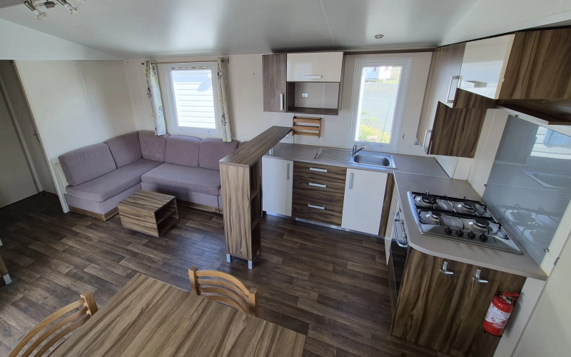 cuisine mobil-home en Normandie