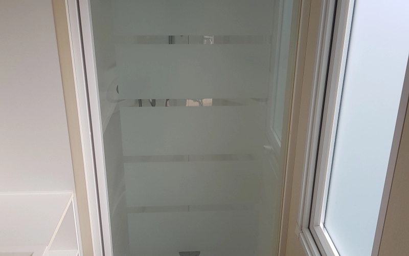 Salle de bain mobil-home en Normandie