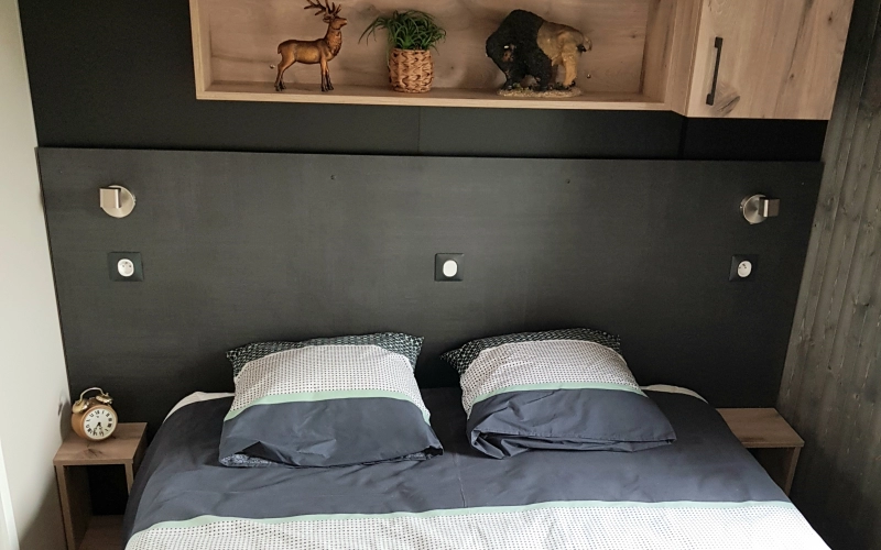 Chambre 1 mobil-home en Normandie