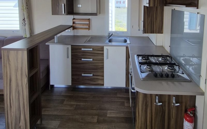 cuisine mobil-home en Normandie