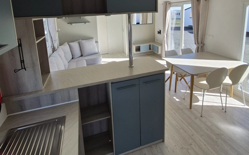 cuisine mobil-home en Normandie