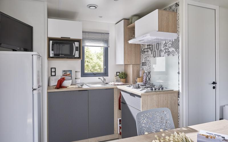 LODGELO 83TG - cuisine mobil-home en Normandie