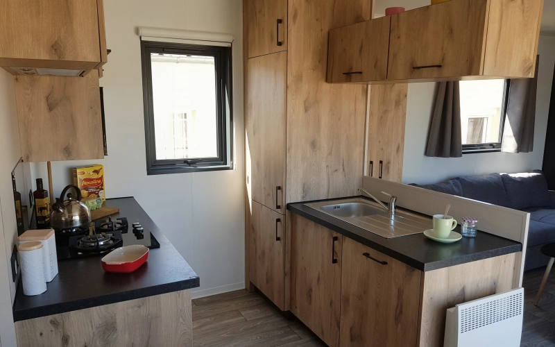 cuisine mobil-home en Normandie
