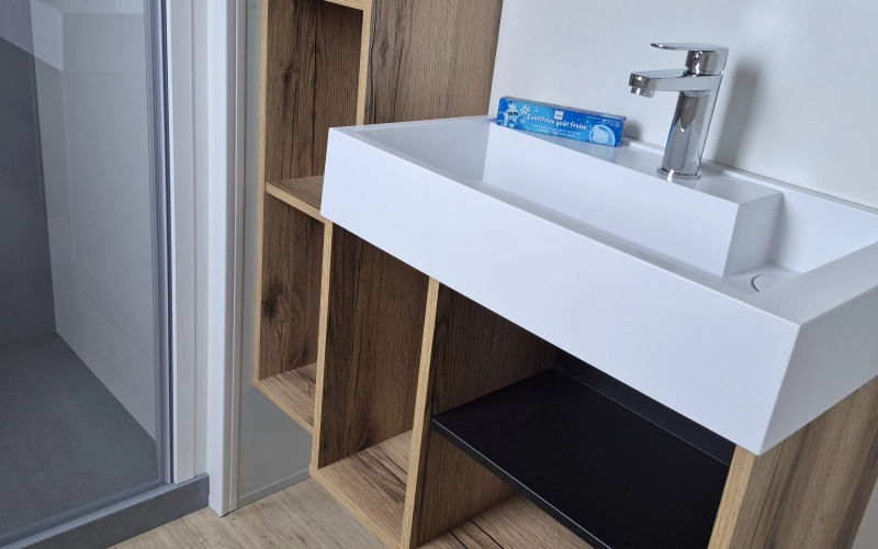 S.D.B mobil-home en Normandie