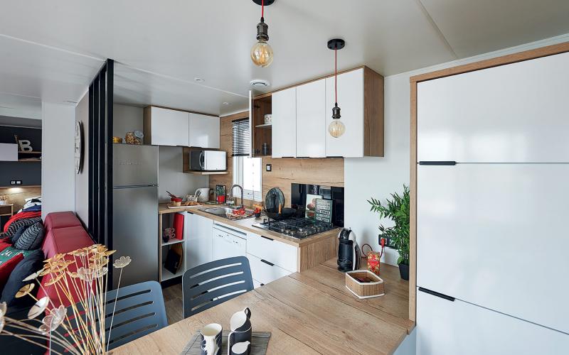 NV 142 - cuisine - Vente mobil-homes neuf et occasion en Normandie