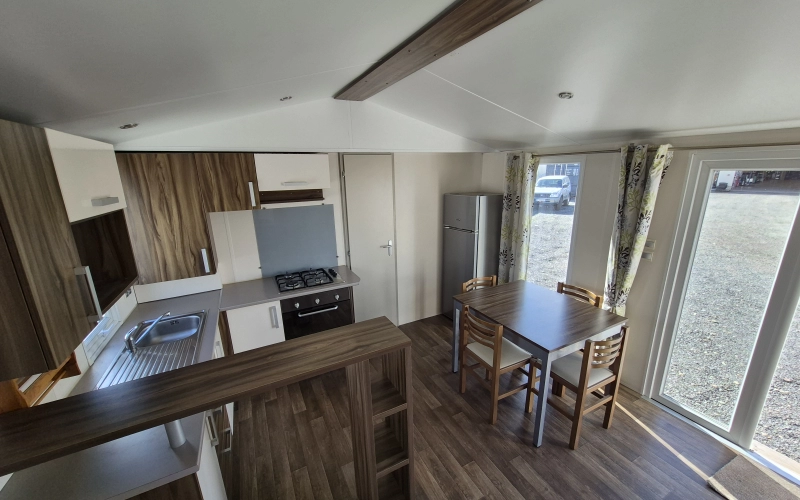 cuisine mobil-home en Normandie