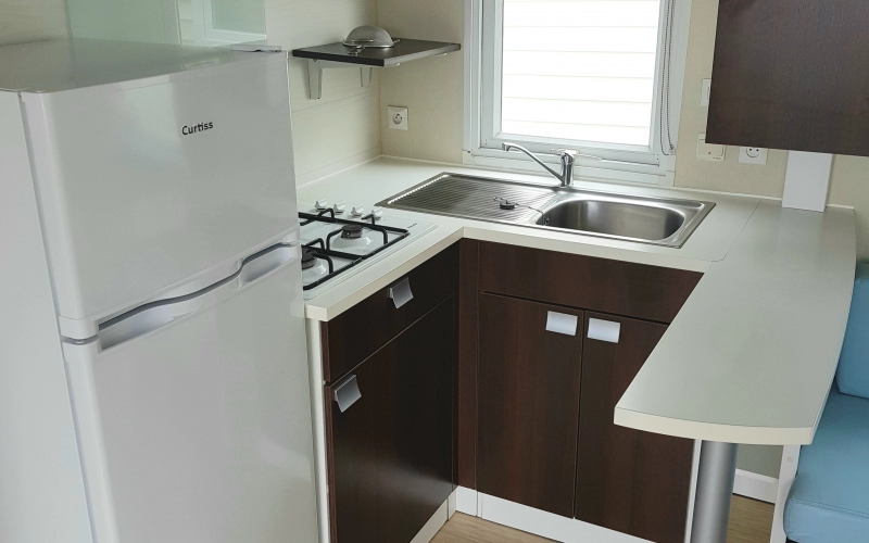 cuisine mobil-home en Normandie