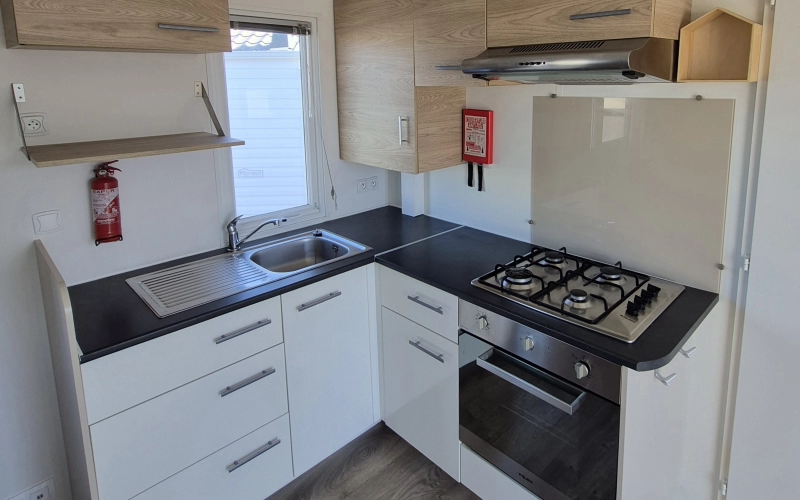 cuisine mobil-home en Normandie