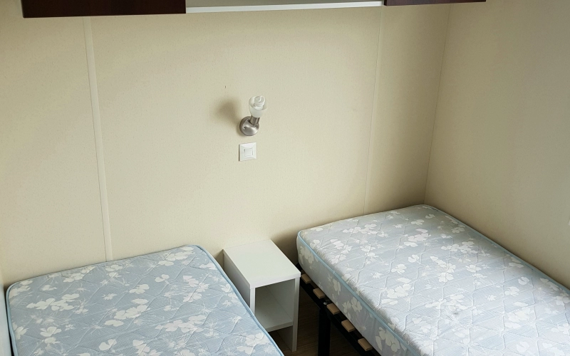 Chambre 2 mobil-home en Normandie