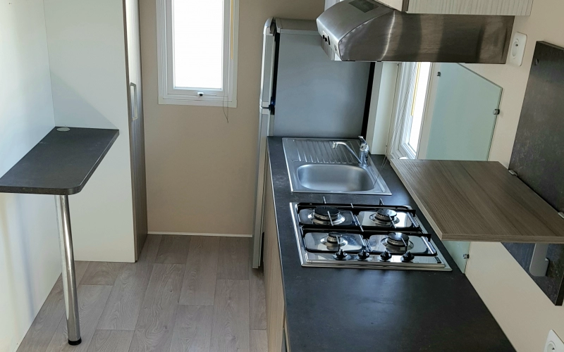 cuisine mobil-home en Normandie