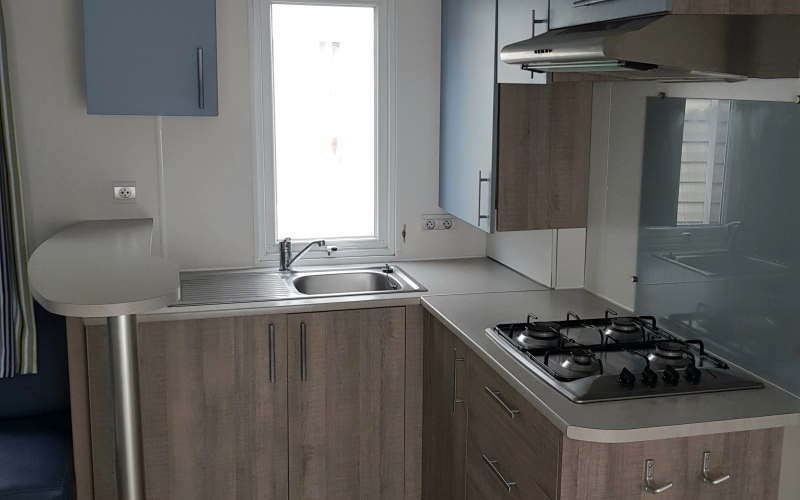 cuisine mobil-home en Normandie
