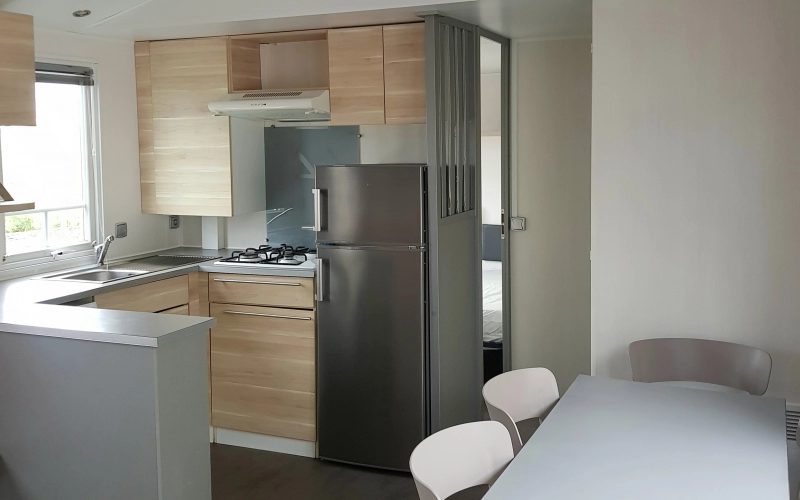 cuisine mobil-home en Normandie