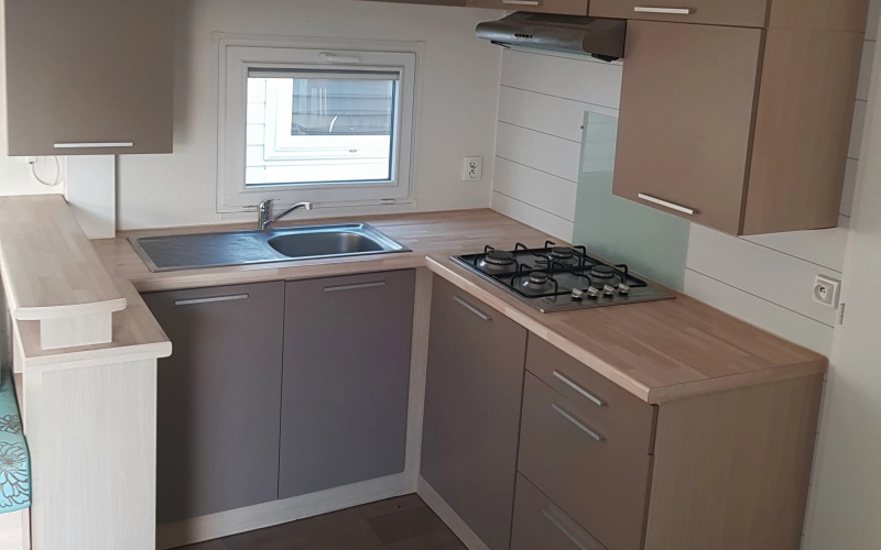 cuisine mobil-home en Normandie
