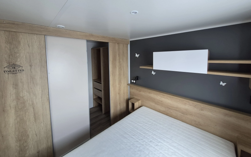 Chambre 1 mobil-home en Normandie
