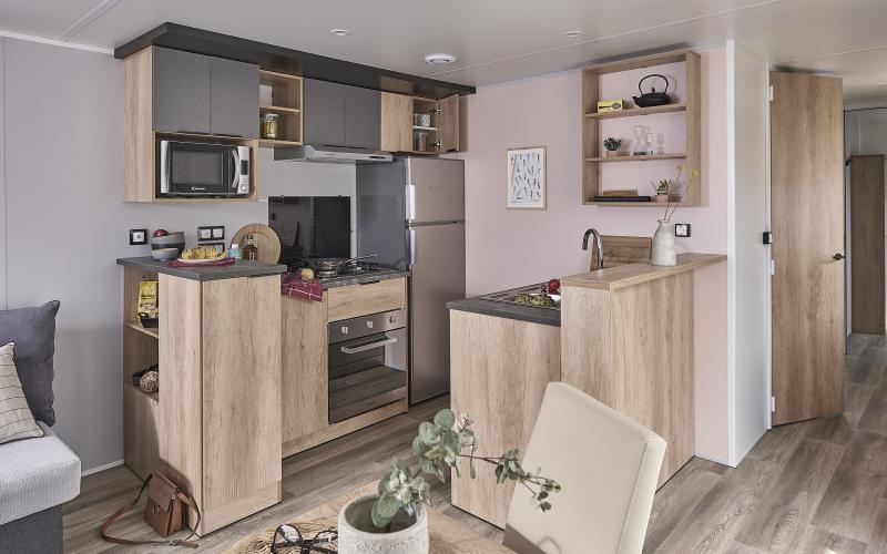 Elite 1049 - cuisine - Vente mobil-homes neuf et occasion en Normandie